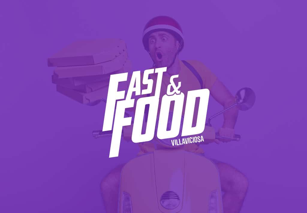 Diseño de logotipo para la identidad gráfica de la marca de Delivery Fast&Food en Asturias